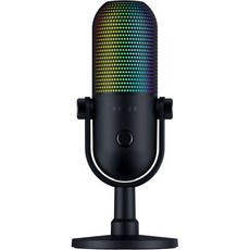 레이저 Razer Seiren V3 크로마 RGB USB 마이크 스트리밍 게이밍 RGB, 블랙
