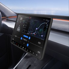 YZ 테슬라 호환 스크린 케이스 모니터 실리콘 프레임 파손방지 액정 커버 악세사리 모델Y 프리미엄 16인치, 1GB, 블랙(모델Y 프리미엄 16인치)