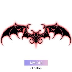 MM-009 紋身貼紙 16*8cm 愛心圖層, 1個, 010