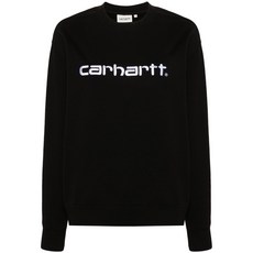 칼하트윕 로고 자수 코튼 스웨트셔츠