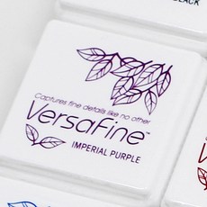 Tsukineko 月貓 Versa Fine 超細緻油性印台 日本印泥 (適用吸水紙), 1個, VFS37 皇家紫
