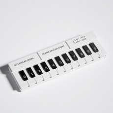 베리버터 감성 아이템 피아노 자동차 전화번호판, 1개, 화이트