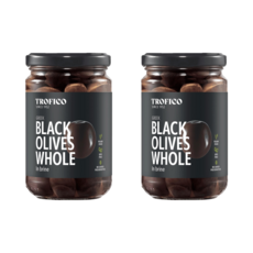 트로피코 그리스 저염 칼라마타 블랙 올리브 절임 홀 495g, 2개