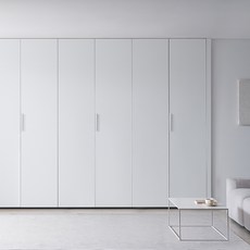 솔리에 레체 여닫이 무몰딩 붙박이장 210~360cm (7자~12자) E0등급 전국실측, 4. 레체 무몰딩(빌스브로 손잡이)