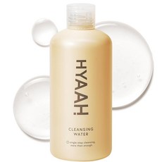 HYAAH Mild But 딥 클렌징 워터 - 미셀라 메이크업 리무버 오일 프리 페이셜 클렌저 민감한 피부용 부드럽게 각질 제거 수분 공급 한국 스킨케어 29.4ml(10.