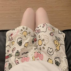 日系夏季卡通雲朵家居短褲