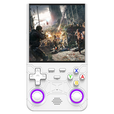 MMQ R36 울트라 휴대용 레트로 게임기 64GB, 화이트