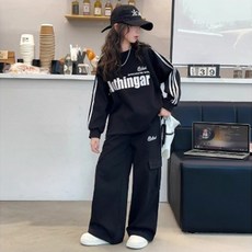 재한 주니어 캐주얼 맨투맨 카고바지 상하의세트 [2661]