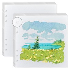 OLYCRAFT 80팩 19.8 x 19.9cm(7.8 x 7.7인치) 전문 수채화 종이 면 아트 종이 패드 스퀘어 화이트 아티스트 품질 스케치 용지 아티스트 품질 저널 용품