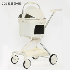 강아지 유모차 분리형 개모차 원터치 고양이 폴딩 분리, 화이트