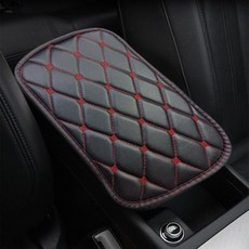 자동차 암레스트쿠션 팔걸이 쿠션 인조가죽 PP-10158 lov+64938fo, 블랙(10158-1)