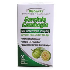 DietWorks 藤黃果片, 90顆, 1盒