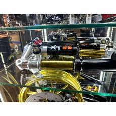 鯊魚工廠 Shark Factory XT35 倒叉 勁戰六代 歐葛 CNC 下座 機械版 機車避震器, 1個, F2.0/歐葛/輻射267卡座,內管銀 預約價