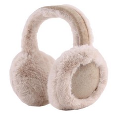 Zsedrut 겨울 여성용 귀마개 접이식 이어 워머 푹신한 이어 커버 따뜻한 아웃도어 카키 156142, 탠 색상