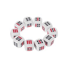 10pcs D6 오지가 쉬운 점쟁이 추측을위한 DiCes distance ba gua 8 trigrams 부품 액세서리 16mm, 다중, 1개