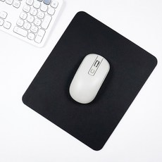 가죽 마우스패드 사각 21x25cm, 1개, 블랙 1개, 블랙