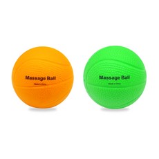 손가락 재활운동용 마사지볼 재활공 악력볼 소프트볼 주황1개+연두1개, 1개, 주황 1개+연두1개 1개