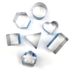 반죽커터 스테인레스 소형 무스링 모양틀 쿠키커터 5종 택1, 매화