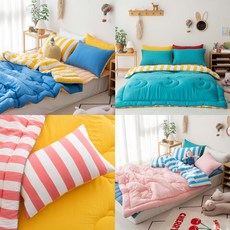 [올리키즈] 원더랜드 모달100 차렵이불세트(S), 차렵이불세트S_옐로우_50_P23AZK01S