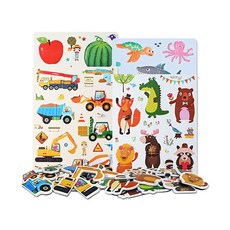 아리아띠 두조각 자석 퍼즐 4종, 탈것, 1개