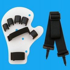 손고정 재활운동용품 편마비 재활 도구 장갑 손가락 운동 재활 고관절 노인 근력운동, 화이트-양손 사용 가능