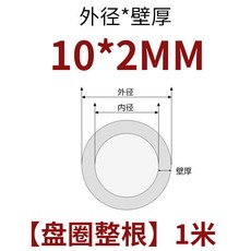 紫銅管 空調銅管 直管 盤管, 1個, 外徑10mm*壁厚2mm一米