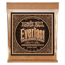 Ernie Ball EVERLAST系列 磷青銅民謠吉他弦 (Extra Light) 2550, 1個
