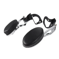 블랙 오토바이 뒷좌석 승객 팔걸이 알루미늄 할리 CVO 투어링 일렉트라 로드 글라이드 2014-2022, 01 Black