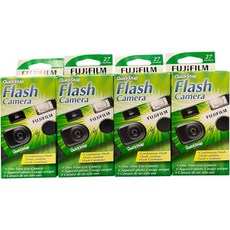 후지필름 퀵스냅 플래시 400 1회 사용 35mm 카메라 플래시 27개 노출 4팩, Fujifilm 4 상자 (27 인쇄)