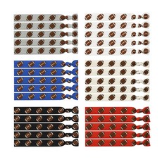 30피스 축구 머리끈 신축성 있는 포니테일 홀더 주름 없는 헤어 엘라스틱 스포츠 팀 스피릿 액세서리 여성용 소녀 게임 데이 파티 및 일상용