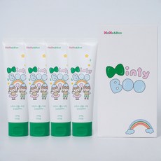 미미엔부 민티부 1450ppm 고불소 어린이치약 민트향, 4개, 100g