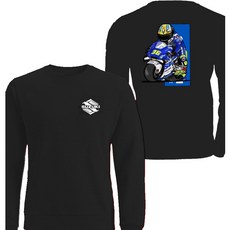 정선티샵 바이크 맨투맨 혼다 스즈끼 야마하 할리 인디언 티셔츠 모터사이클 단체티 긴팔티셔츠 팀복, 02, XL(105)