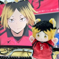 排球少年 手偶 孤爪研磨屬性 手偶公仔 20cm棉花娃娃 排球少年手偶 排少 孤爪研磨 公仔 玩偶 排球少年手套, 1個, 【新客立減】好嚴肅裸娃手偶+腮紅+主圖衣