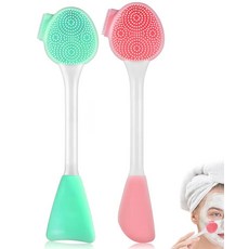 페이셜 클렌징 브러시 3 in 1 실리콘 페이스 마스크 브러시 각질 제거용 페이스 스크러버 딥 모공 클렌징 DIY 마스크