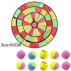 대형 야외 다트판 스티키 볼 농구장 학교 놀이터 재미있는 감각 통합 청소년용, 색상: 3. Diameter 65CM