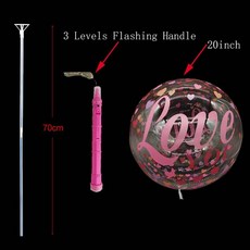 탱탱볼 롤링볼 실리콘볼 빅볼 고무공 문볼 촉감볼, 1pcs, 20inch, pink handle-F