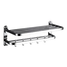 免安裝毛巾架 浴室置物架 不鏽鋼太空鋁壁掛浴巾架 收納架