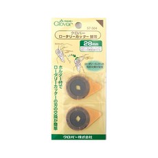 Clover OLFA 호환 로터리 칼날 리필 28mm 2p, 혼합색상, 1개
