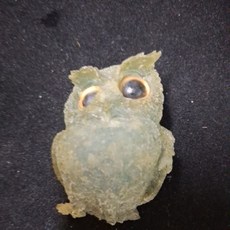 貓頭鷹擺件 水晶滴膠工藝品 居家裝飾擺設, 1個