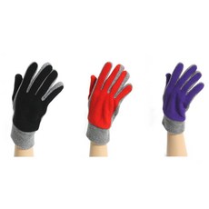 겨울방한 폴라포리스 투톤 스마트폰 터치장갑, 보라