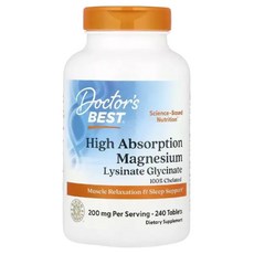 닥터스베스트 고흡수 킬레이트 마그네슘 200mg(1정당 100mg) 240정, 1개