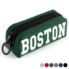 아뜰라임 디자인 왕지퍼 대용량 파우치 필통, 1개, 카키