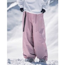 머린 몰 아웃도어 방수 스키 바지 초보 스노보드 핑크 바람막이