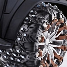 철제링크 차량 타이어 스노우체인 눈길 미끄럼방지 겨울, 1개