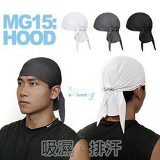 《衣匠》 台灣製 吸濕排汗 運動頭巾 自行車頭巾 機車 自行車小帽 海盜帽 廚師帽﹝MG15﹞, 黑色, 1個