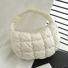 [1+1] 미니 퀼티드백 퀼팅백 패딩가방 데일리가방 (12색상), 2개, 아이보리