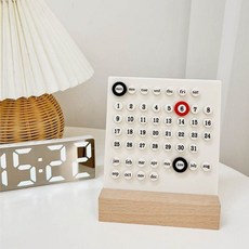 아크릴 탁상 캘린더 링 만년 달력 new*246wm