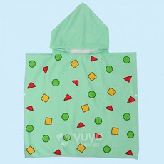 Shinchan 蠟筆小新 睡衣連帽沙灘浴袍 男童女童小學幼兒園毛巾玩水後度假水上樂園