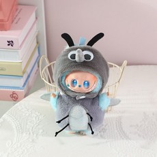 라부부 팝마트 인형옷새우 튀김 편의점 labubu 2 세대 비닐 액세서리 도시락 가방 인형 거북이 꿀, 1세대  2세대  3세대에 적합합니다., 모기 (아기 없음)