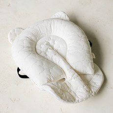 맘노코 헤드서포터 유모차베개 아기목베개 아기베개, 크림, 헤드서포터 (구름)